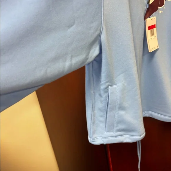 Nike Blue and White Quarter-Zip Pullover - Picture 4 of 7